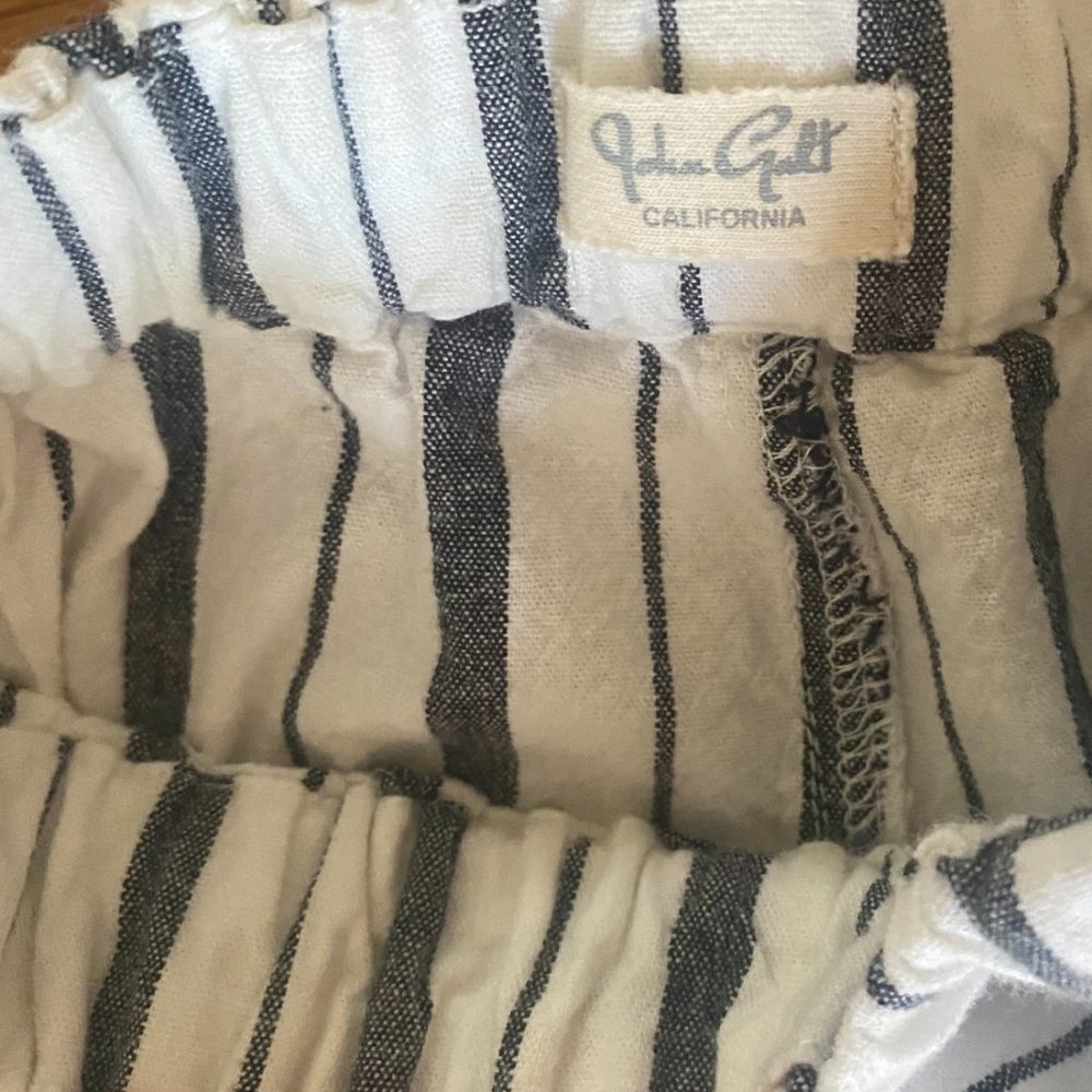 Brandy Melville John Galt High Rise Striped Cotton Pants - Picture 4 of 4